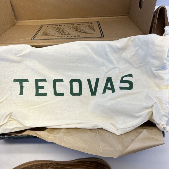 Tecovas Mateo Huarache Slip On Butterscotch Cowhide Leather Woven New SZ 10.5 - Picture 8 of 10